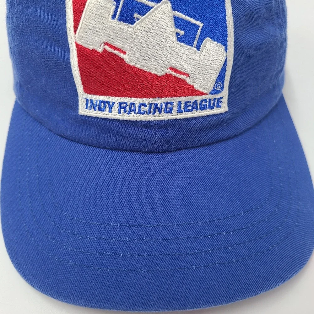 Vintage Indy Racing League Hat Strapback Blue Red White IRL‎ Racing Casual Men